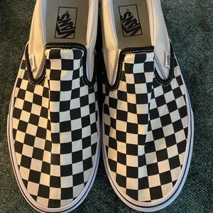Womens SZ 11 Men’s 9.5 Slip On Check Vans